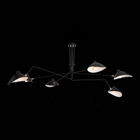Ceiling Ceiling ST LUCE. SL305.402.06. SPRUZZO. 6x60 watts, E27, 180x180x54 cm, black color-9