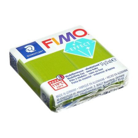 Plastic-polymer clay baked 57g Fimo Effect Green metallic 8010-51