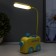 Table lamp "steam locomotive" LED 1.5W USB AKB yellow-blue 11.5x34 cm Risalux