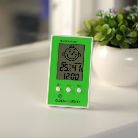 Thermometer Luazon LTR-12, electronic, humidity, clock, mix