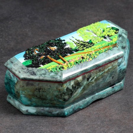 Casket "Summer", 17x7x6, stone baby, coil-5