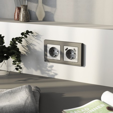 Grounding socket (silver matte) W1171065-3