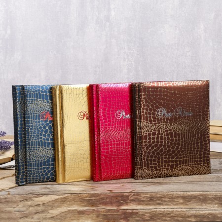 Photo album magnetic 20 sheets "Python with gold cracks" MIX 29x24.5x2 cm-4