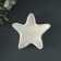 Steel stand - the candlestick "Sea star" 10x13cm, white