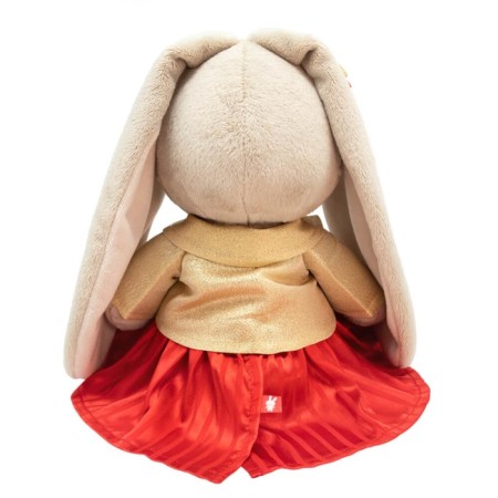 Soft toy "Bunny Mi", in a gold jacket, 18 cm-2