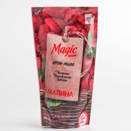 Liquid cream-soap for hand Magic Boom, Raspberry, Doy-Pak, 500 ml