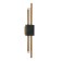 Sconces st. SL6116.361.02. Brighton. 2x3 watts, LED, 3000K, 480 LM, 10x61 cm, brass color