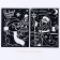 Engraving for the New Year "Snowman and Grandpa", with a color effect, 2 pcs