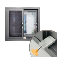 Castle lock for windows and doors of the tundra, stainless steel