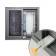 Castle lock for windows and doors of the tundra, stainless steel