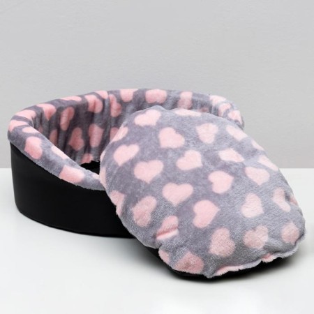 Lynchik "Oxford" No. 2, with fur, 46 x 36 x 15 cm Mix flowers-8