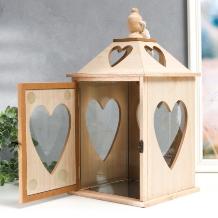 Climber tree "Lantern House with Hearts" set 2 pcs 28x14.5x14.5; 38x19.5x19.5 cm-3