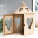 Climber tree "Lantern House with Hearts" set 2 pcs 28x14.5x14.5; 38x19.5x19.5 cm