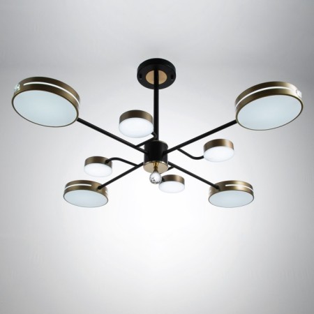 Laser Laser 8XLED 144W 3000-6000K black and gold 75x75x48 cm Bayerlux-1