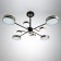 Laser Laser 8XLED 144W 3000-6000K black and gold 75x75x48 cm Bayerlux