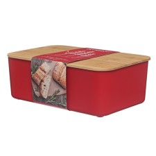 Khlebnitsa Oursson, 29.6 × 19.6 × 11 cm, with a cutting board, red