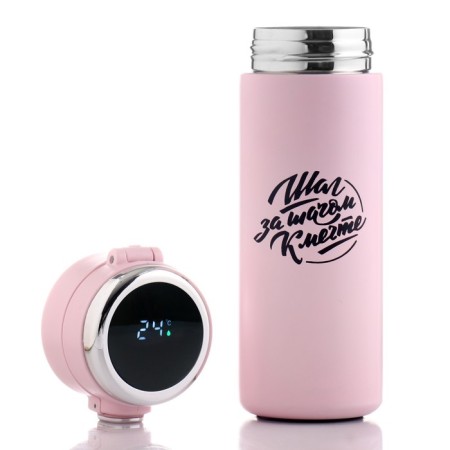 Thermocc, 400 ml, simple "dream", retains heat 8 hours, thermometer, 20.5 x 6.3 cm-2