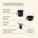 Set of tourist utensils Maclay: gas stove, 2 pots, sponge-lufa