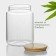 Glass Bank for bulk products with bamboo lid Bellatenero "Eco", 3 l, 14.5 × 21 cm