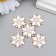 Decor for creativity Metal "White Chamomile" enamel, rhinestones, pearl 0.8x2.3x2.3 cm
