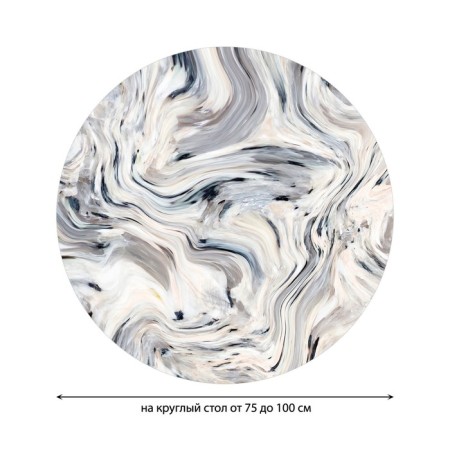 The tablecloth “Otherworldly World”, round, oxford, elastic band, size 120x120 cm, diameter 75-100 cm-1