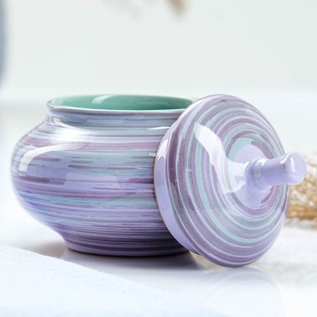 Sugar "Ornament" 0.35l / 11x11cm, lavender-1