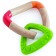 A rejector for newborns "kids", triangles, beige and green color