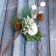 Decor "Winter Charm" White apple bumps of needles, 21 cm