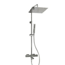 The shower system Wasserkraft A199.118.103.087.ch Thermo, tropical shower, thermostat, chrome
