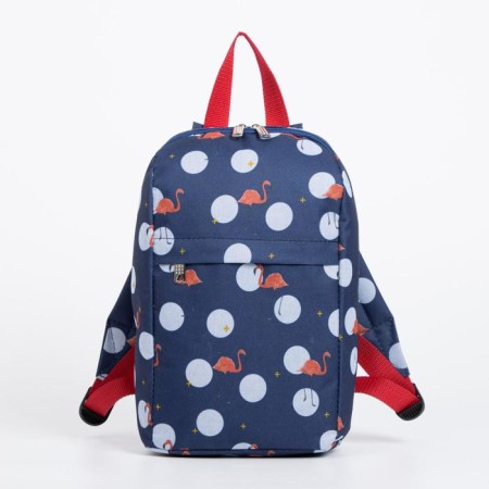 Baby backpack on lightning, 2 external pockets, blue color-2