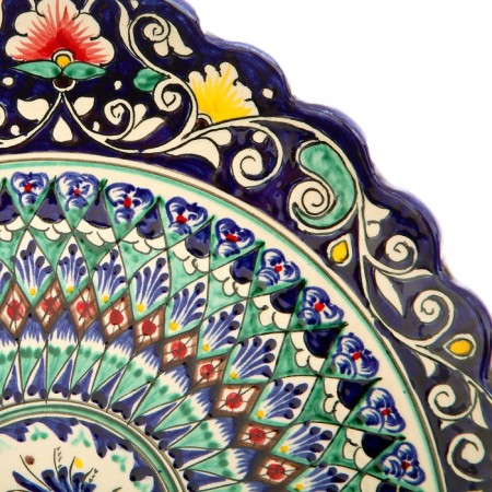 Largan boat Rishtan ceramics, 31cm-5