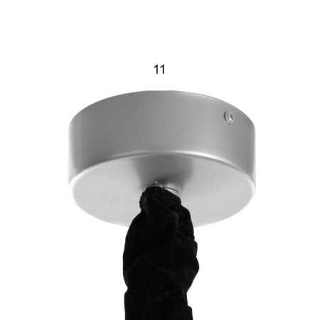 Ceiling lamp "Lif" silver 1x40W, E27, 52x52x61 cm-4