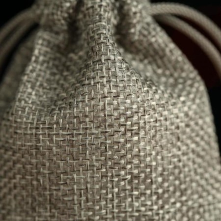 Gift bag from canvases, gray, 7 x 9 cm-2