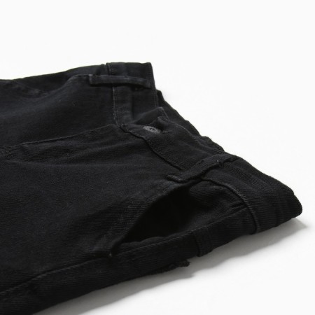 Jeans for a boy, black color, height 122 cm-1