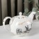 Porcelain kettle "Crazy tea party", 1.2 liters