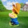 Garden figure "Boy with flowers" 20x25x46cm