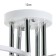 Svetogor chandelier "Structure" 5x60W E27 white/chrome 51x51x29cm