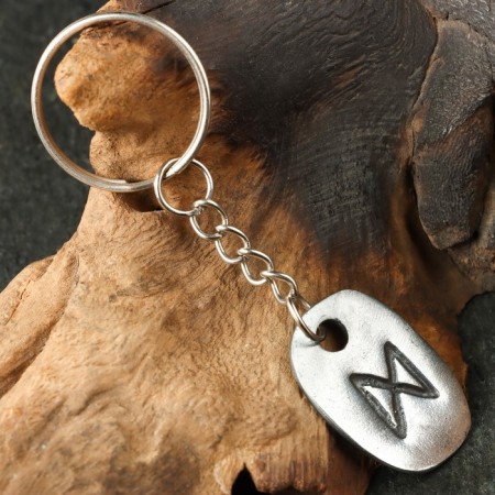 Amulet "Scandinavian runes", rune dagaz, 21x29mm, metal-5