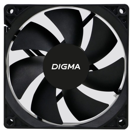 DIGMA DFAN-90 fan 90x90x25mm black 3-Pin 4-Pin (Molex) 23db 82GR RET