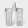 Diningral dryer, 2 compartments, 10.1 × 13.8 × 16 cm, color gray color