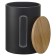 Set of storage cans Smart Solutions Kuffi, black, matte, 1 liter
