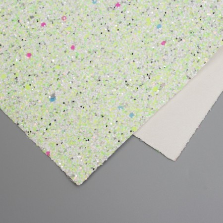 Liszt for creativity claims of "sparkle" white-green sheet 33x20 cm thickness 1.6 mm