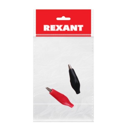 Crocodile clamp in Rexant isolator, length 40 mm, 5 A, 2 pcs-3