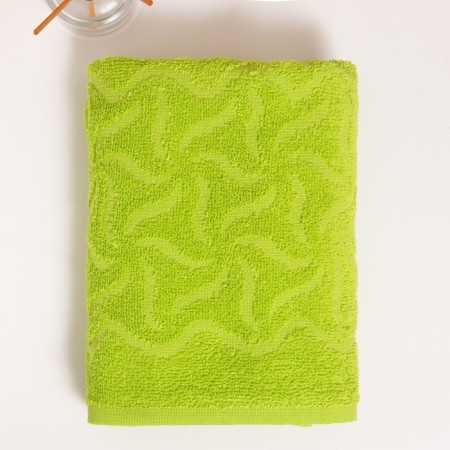Tainted rainbow towel, 30x70 cm, green color-1