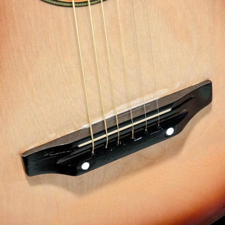Acoustic guitar is 6 string, Menz. 650mm, strings metal, head without grooves-3