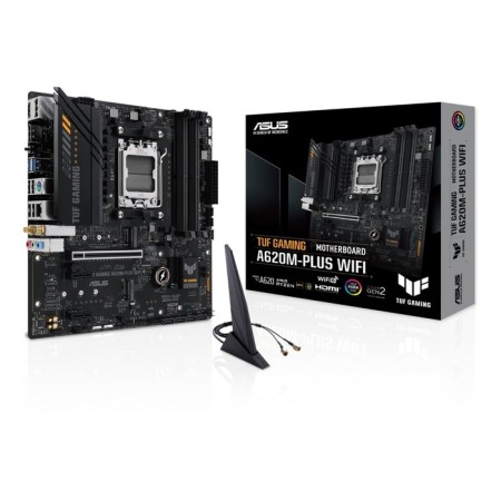 The ASUS TUF Gaming A620M-Plus WiFi Socketam5 AMD A620 4XDDR5 MATX AC`97 8ch (106498-9