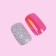 Overhead nails, 24 pcs, with adhesive plates, shape soft square, silver color/holography