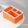 Homemade little things stand, 4 sections, 18 × 14.5 × 9.5 cm, color mix