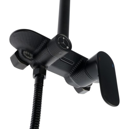 The shower system Zein Z3894, pouring in the case, upper watering can D = 23 cm, manual 11.5 cm, black-16