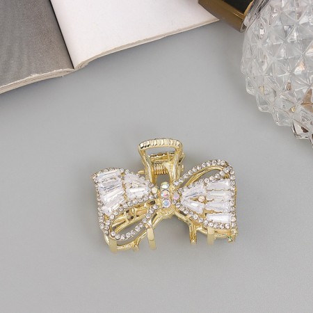 Hair crab "Dorothy" bow, 4 cm, gold